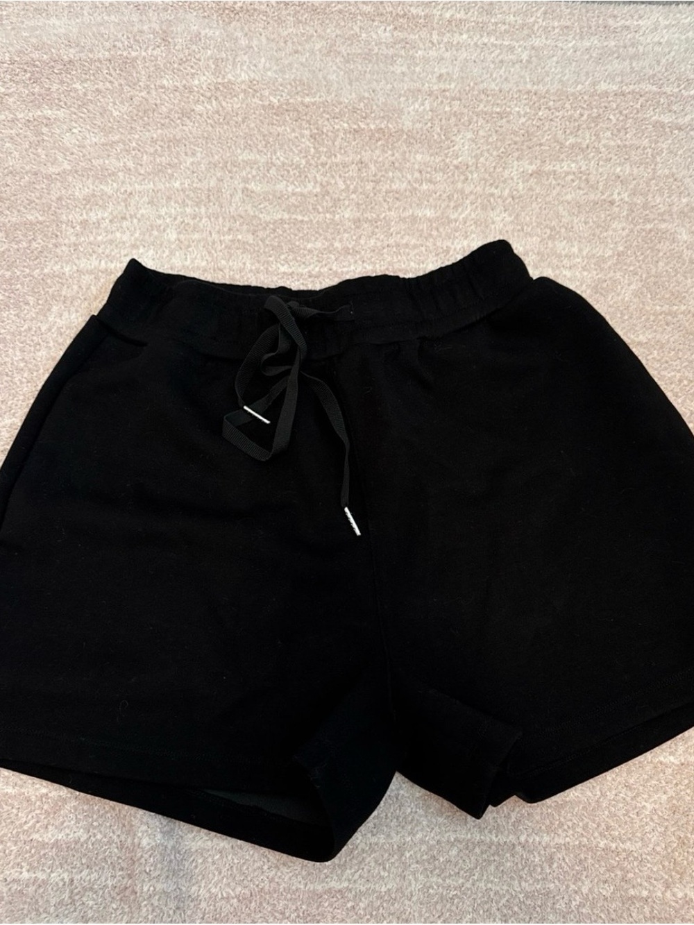 Black Women's Athletic Drawstring Shorts